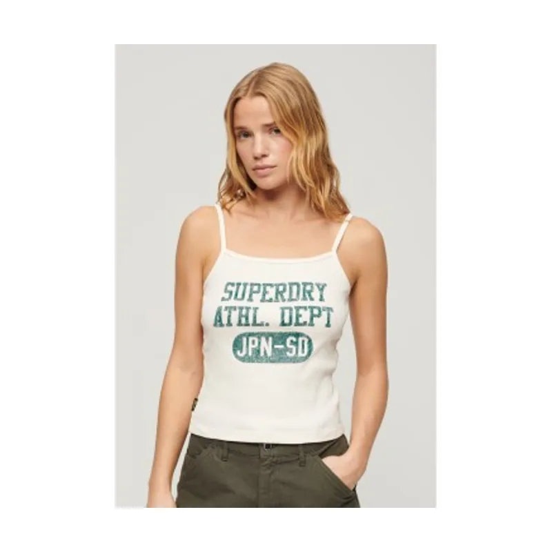 Superdry Camiseta canalé Athletic College W6011883A