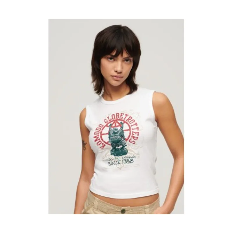 Superdry Camiseta sin mangas Komodo Globe Trotter W6011978A