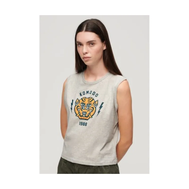 Superdry Camiseta sin mangas Komodo Tiger W6011981A