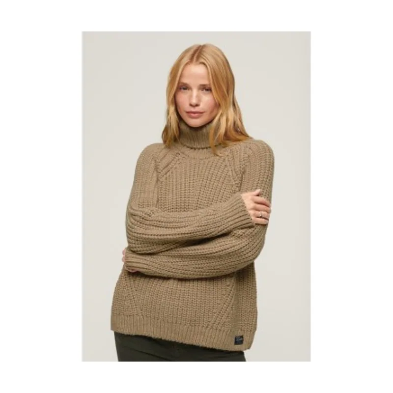 Superdry Jersey Holgado De Punto Con Cuello Vuelto W6110397A