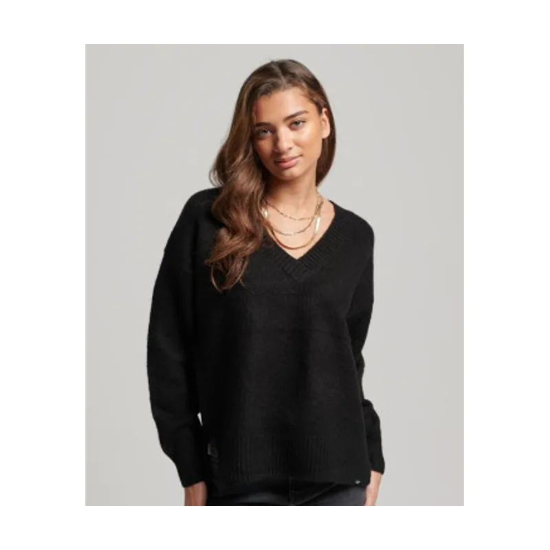Superdry Jersey extragrande con cuello de pico W6110521A