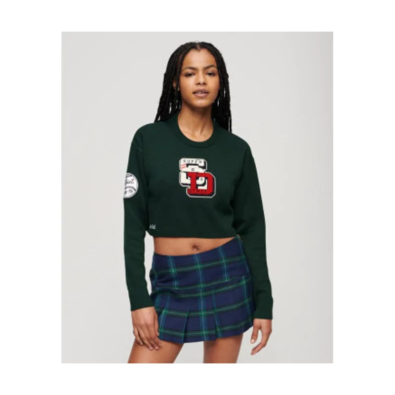 Superdry Jersey corto de cuello redondo Varsity W6110537A