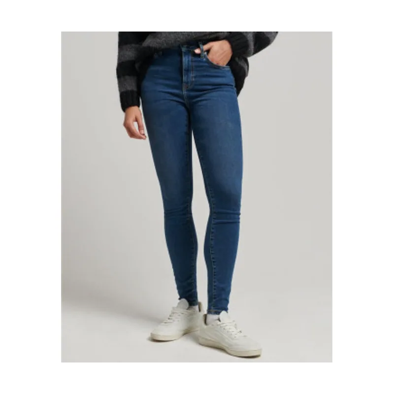 Superdry Jeans pitillo de talle alto de algodón orgánico W7010796A