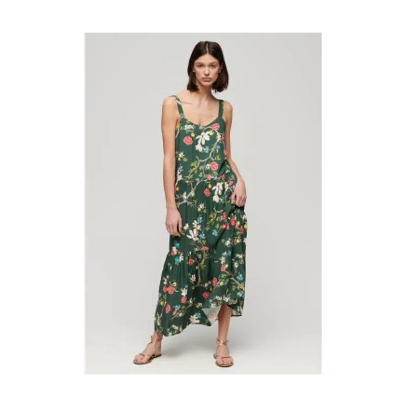 Superdry Vestido largo escalonado tejido W8011725A