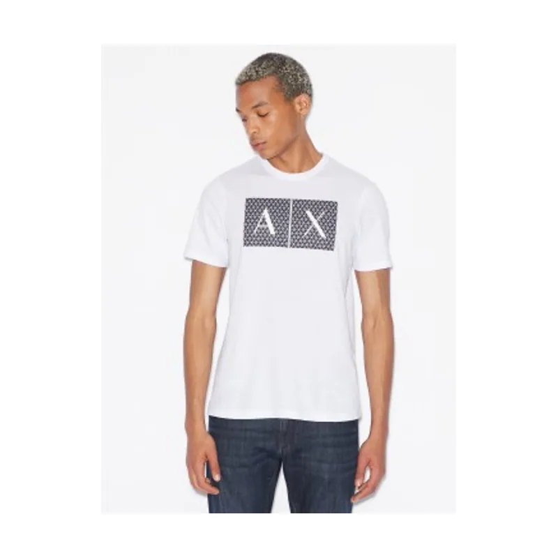 A|X Armani Exchange Camiseta Cuadrados 8NZTCKZ8H4Z1100