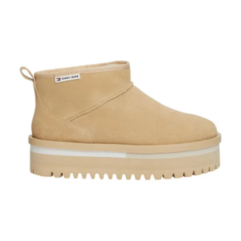 Tommy Jeans Botines de piel con forro cálido EN0EN02599