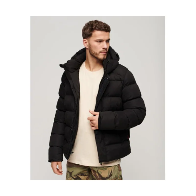Superdry Chaqueta Acolchada De Microfibra Con Capucha Sport M5011907A