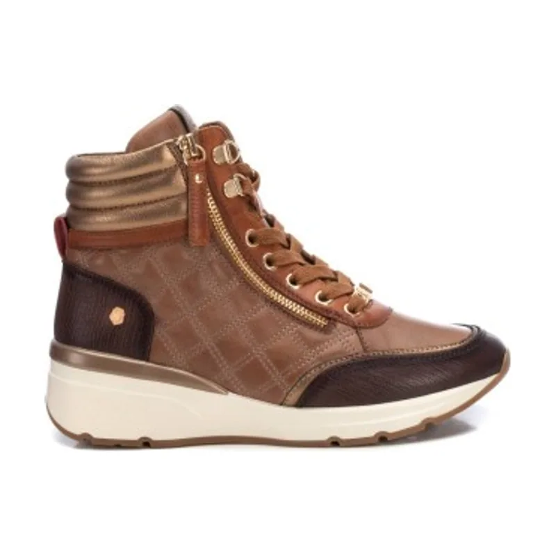 Carmela Zapatillas de Piel 161821 16182105-MARRON