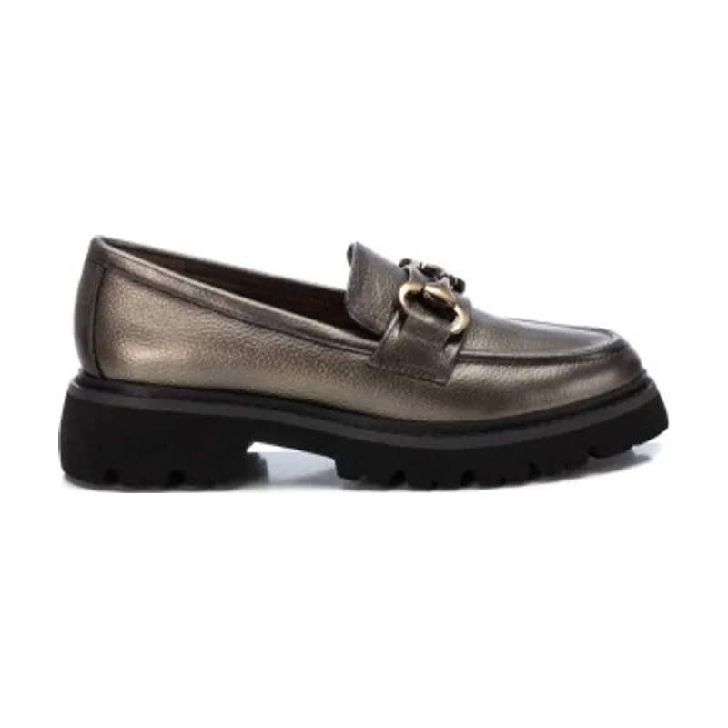 Mocasines de piel 161991 16199101-PLOMO