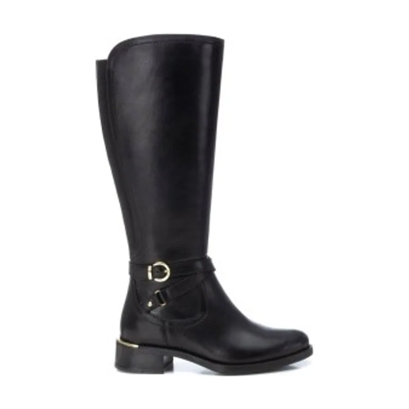 Carmela Botas de Piel 162020 16202001-NEGRO