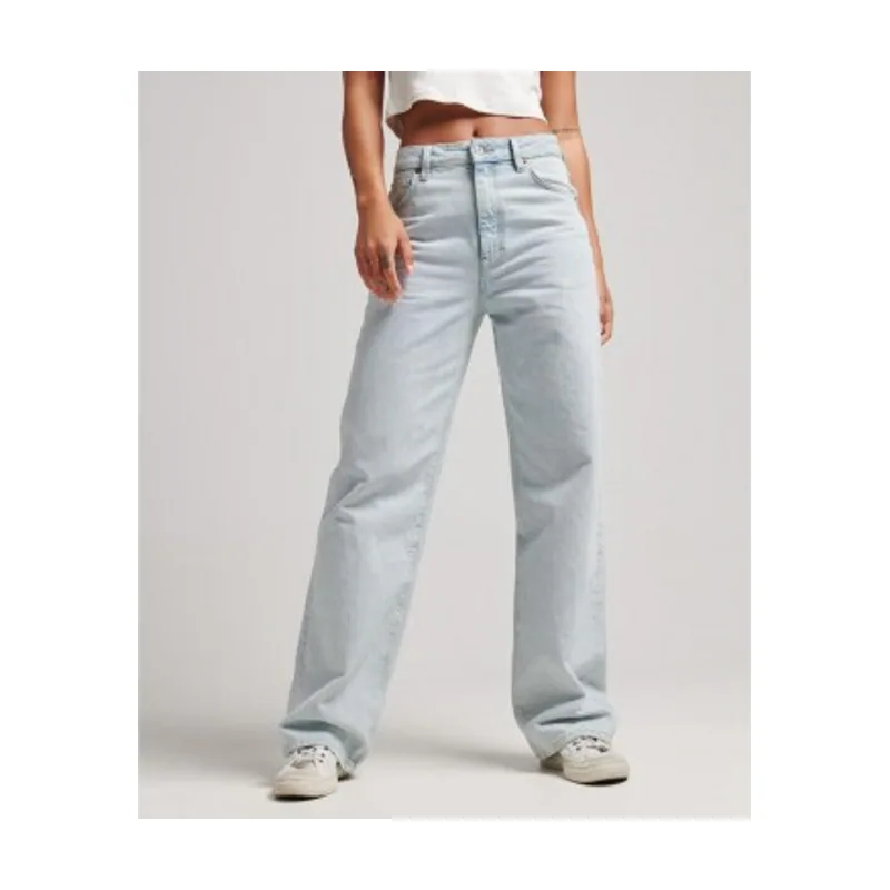 Superdry Vaqueros de algodón orgánico con pernera ancha W7010800A