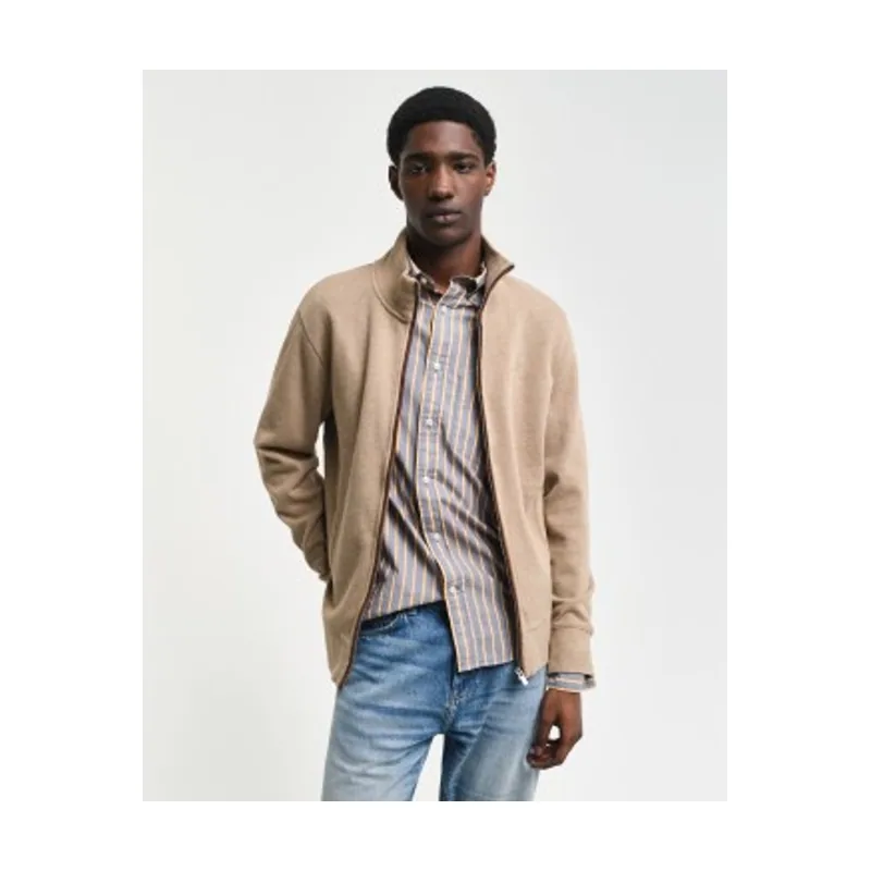 Gant Cárdigan Sacker Rib con cremallera 2028042
