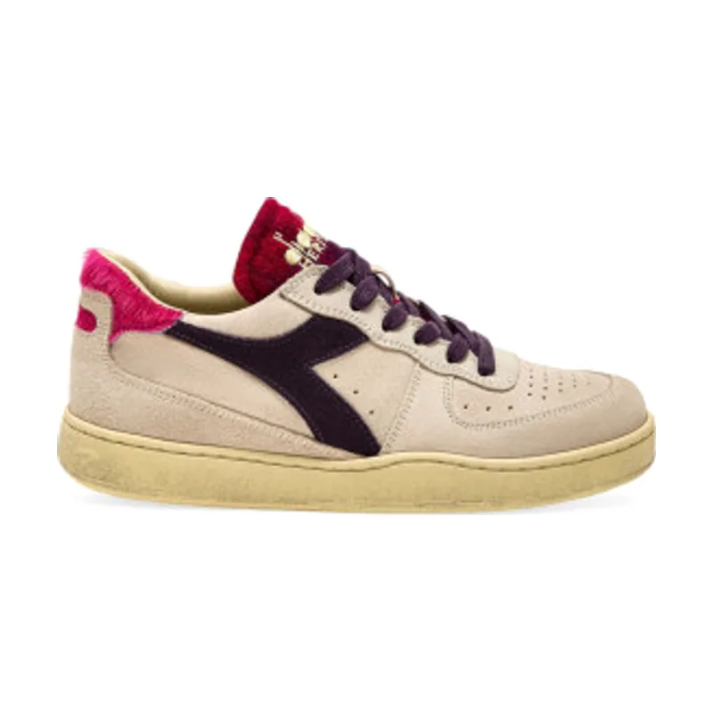 Diadora Zapatillas de Piel Mi Basket Low Arctic 201180905