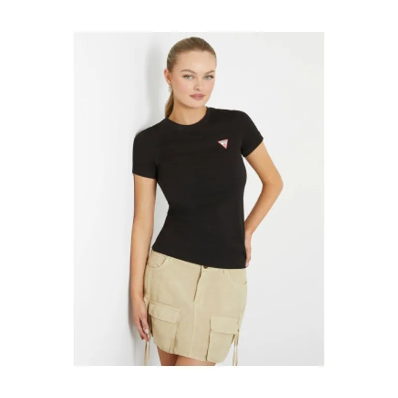Guess Camiseta elástica con logotipo triángulo pequeño W2YI44J1314