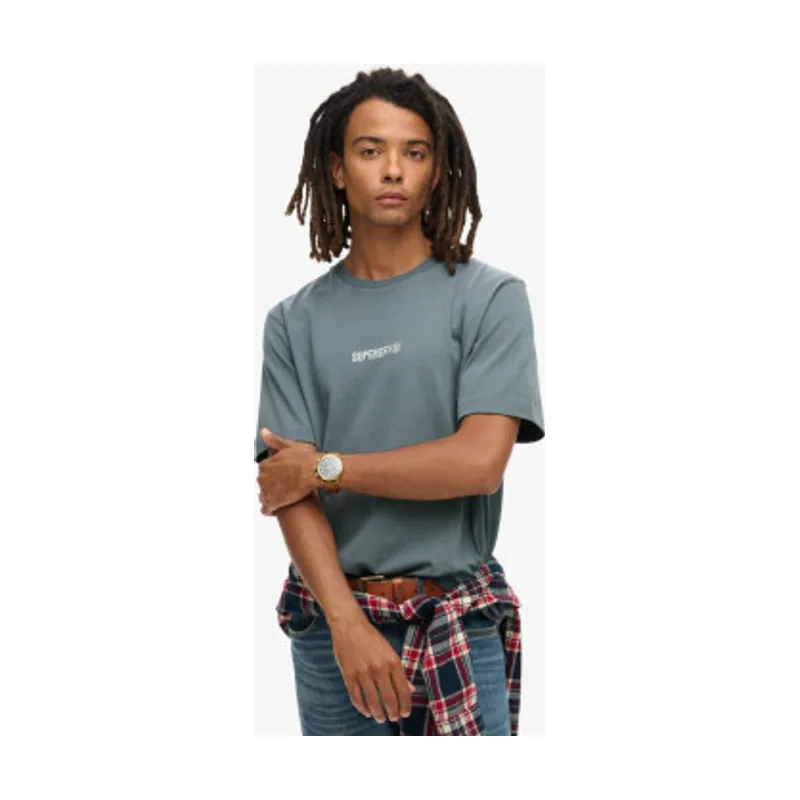 Camiseta micrologotipo estampado M1012028A