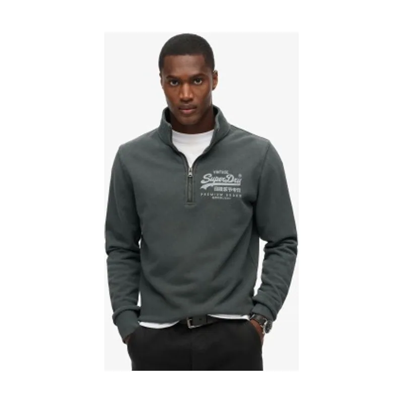 Superdry Chaqueta Con gráfico y media cremallera clásica M2013797A