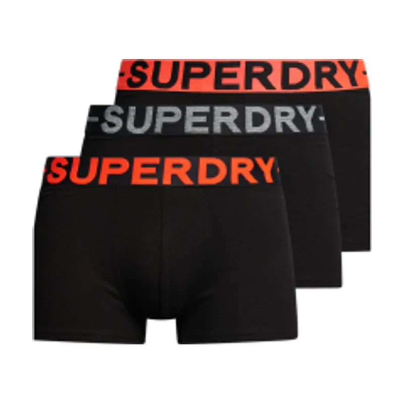 Superdry Pack de tres calzoncillos de corte clásico de algodón orgánico M3110450A