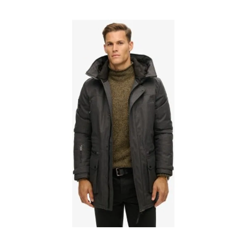 Superdry Parka acolchada de tweed City M5012049A