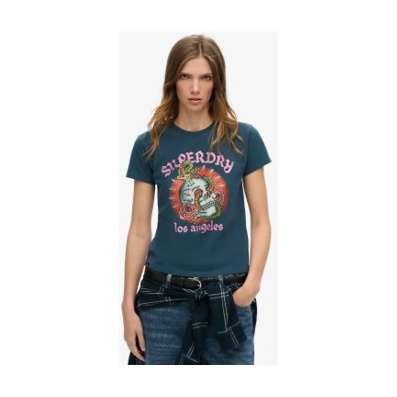 Camiseta Tattoo Rhinestone W1011332A