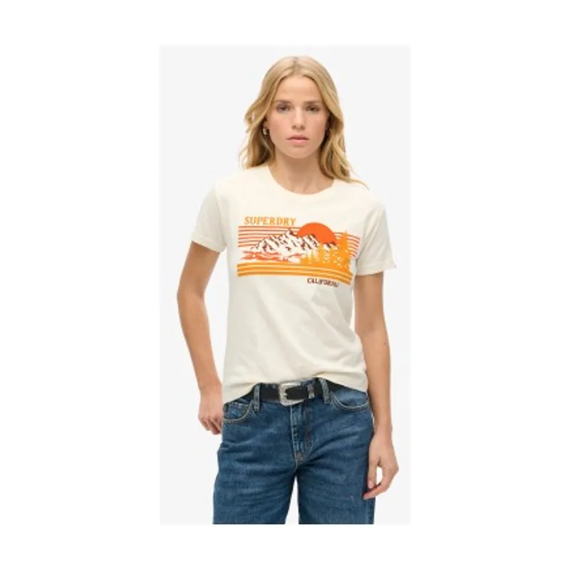Camiseta de rayas de corte ajustado Outdoor W1011574A