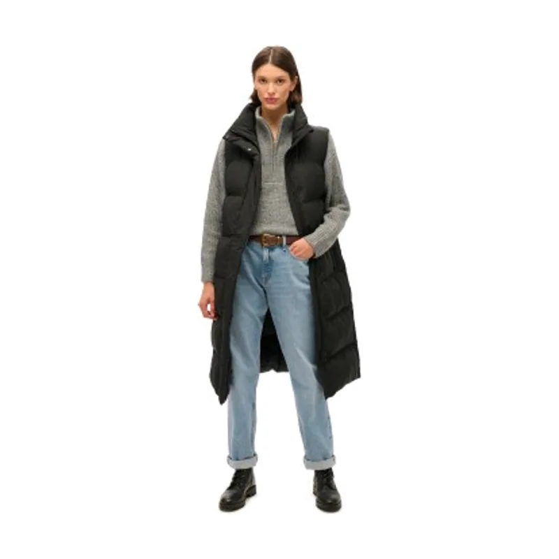 Superdry Chaleco acolchado de línea larga W5011803A