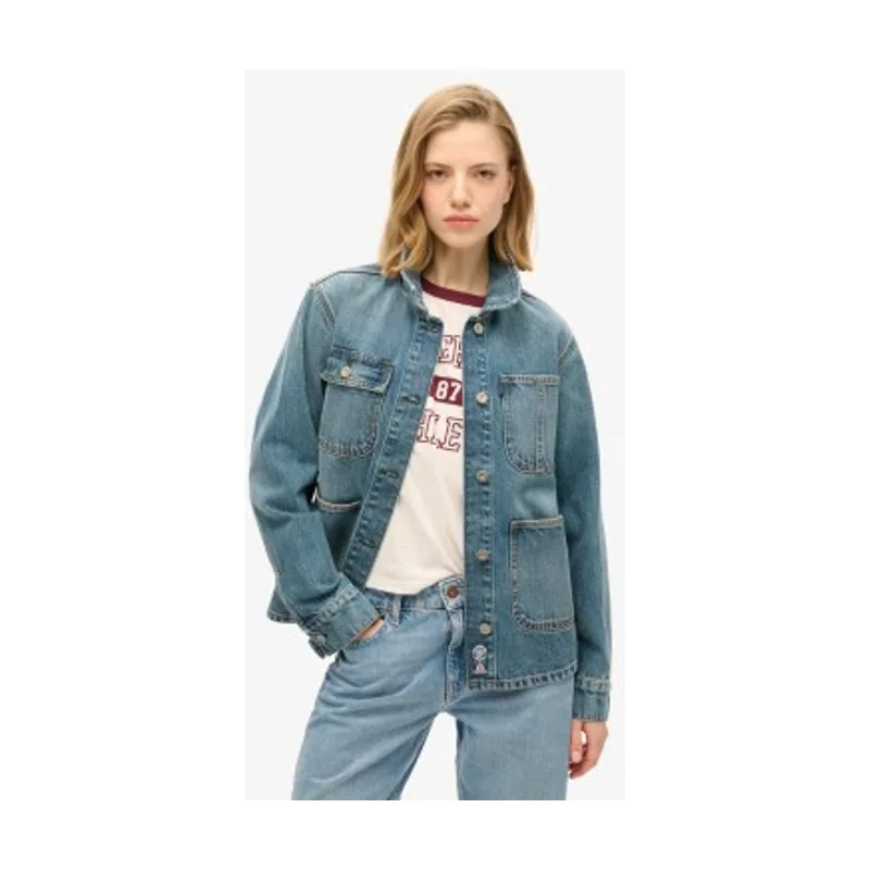 Superdry Chaqueta vaquera con bordado Chore W5011809A