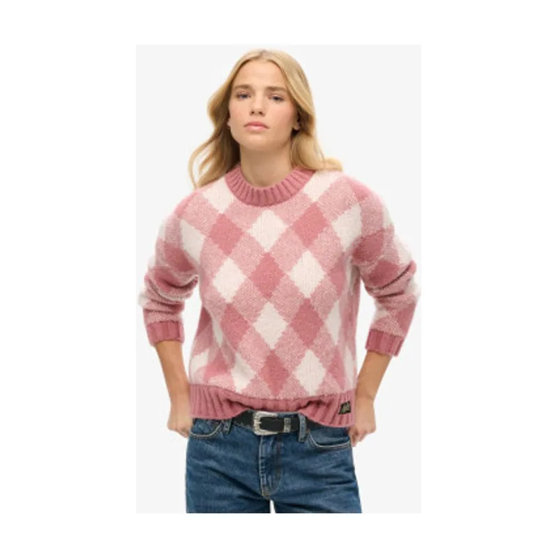 Superdry Jersey con estampado Argyle W6110574A