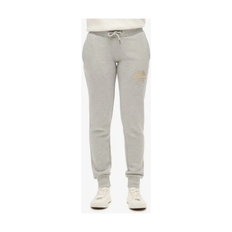 Superdry Pantalón jogger con logotipo metalizado Luxe W7011093A