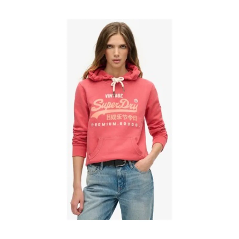 Superdry Sudadera con capucha Puff Print VL Graphic W2012196A