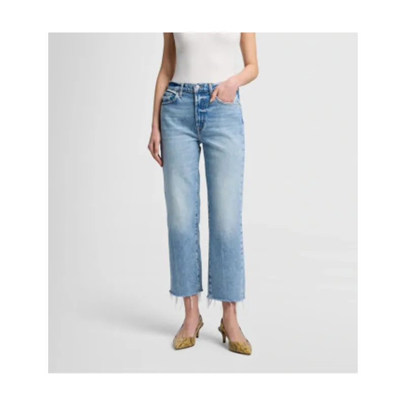 7 For All Mankind Jeans Straight tiro alto JSSLC100OD
