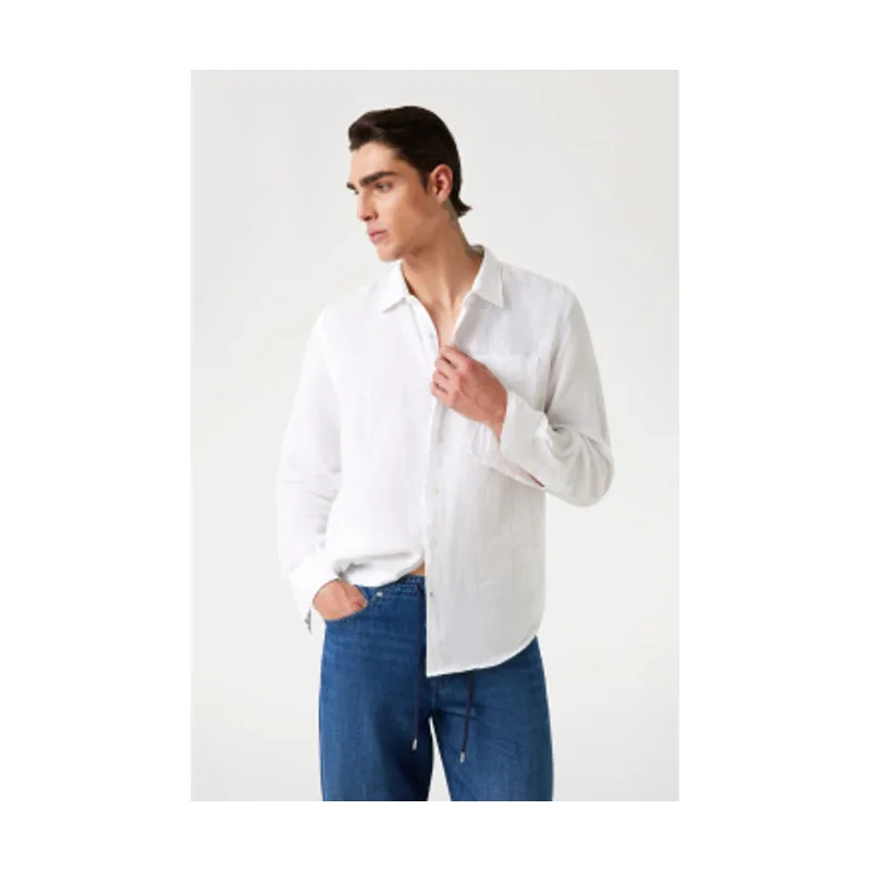 Guess Camisa de lino M5GH73WH3J0