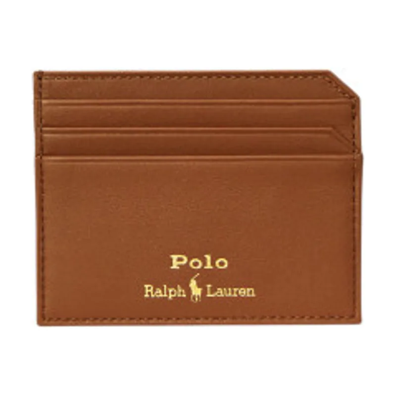 Polo Ralph Lauren Tarjetero de cuero liso 405963230002