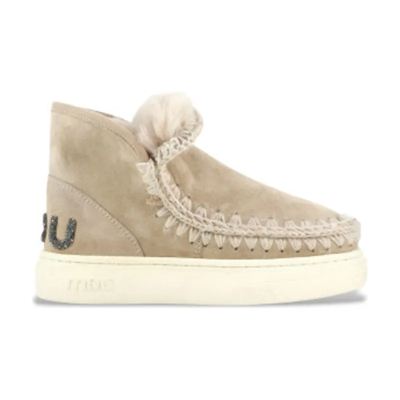 Mou Botines de piel Eskimo sneak bold glitter logo MU.FW411001A