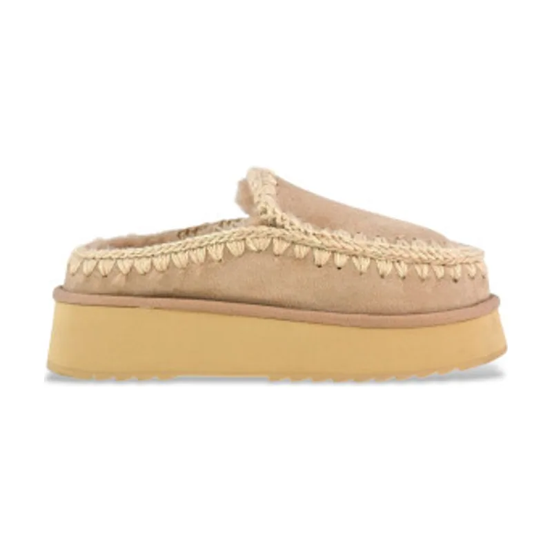 Mou Zuecos de piel Clog Eskimo Platform MU.FW681004A