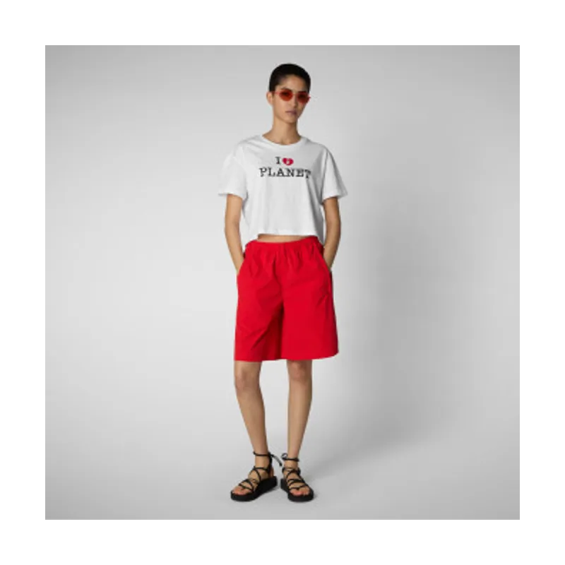 Save The Duck Camiseta I Love Planet DT2228W-BESY20