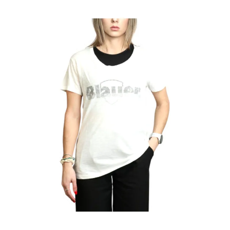 Blauer Camiseta con brillantina Graham 25SBLDH02372