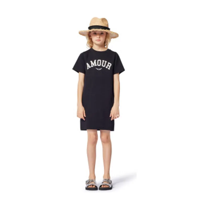 Zadig & Voltaire Vestido estilo camiseta con eslogan estampado X60336