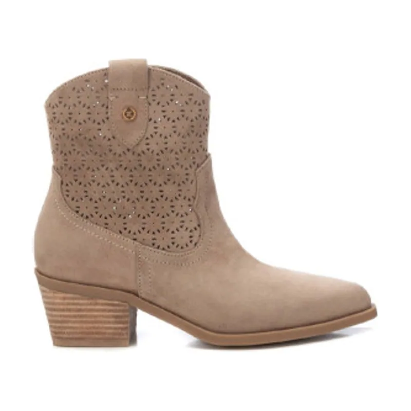 Xti Botines de piel 143885 14388503-TAUPE