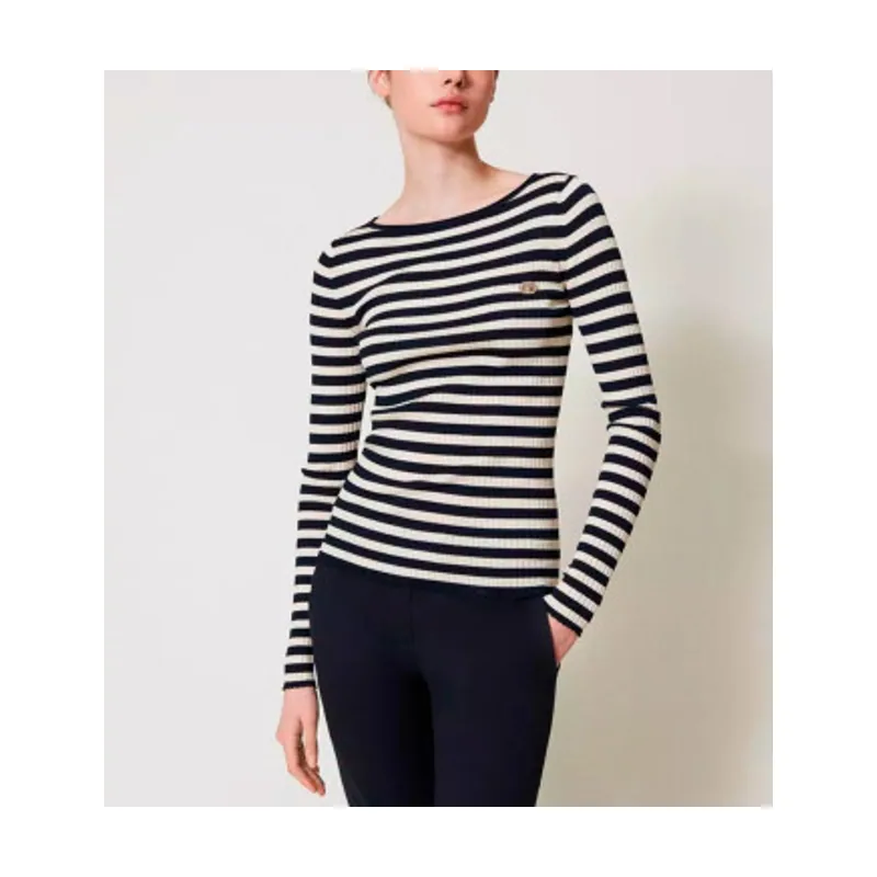 Twinset Jersey de rayas de manga larga 251TP3471