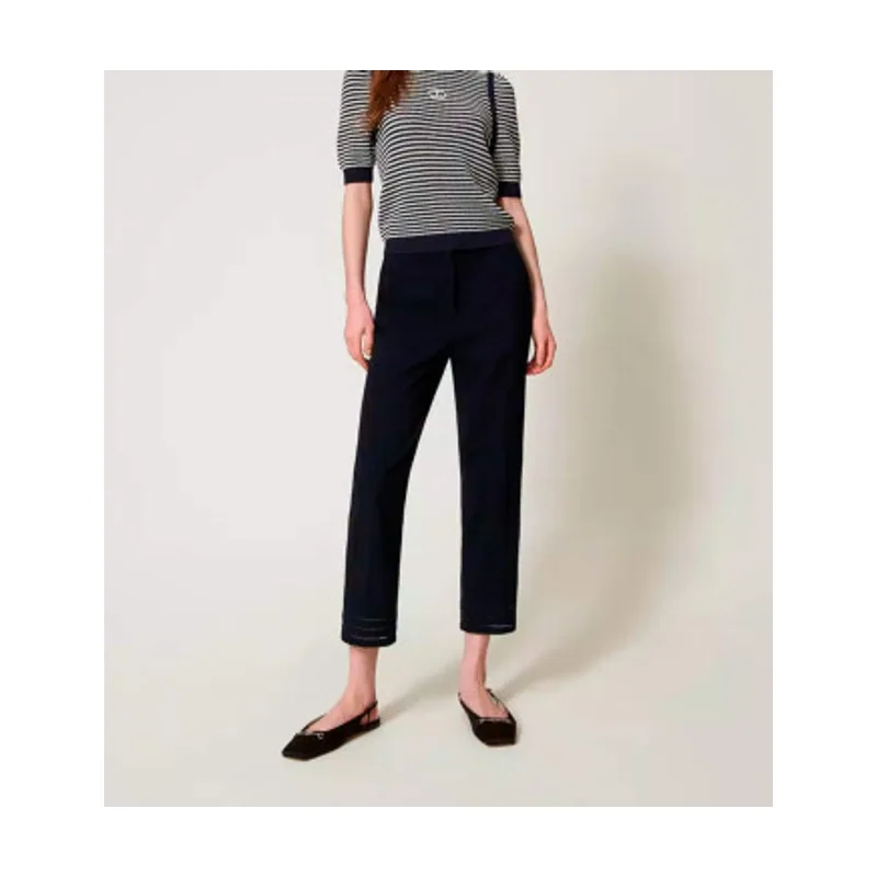 Twinset Pantalón recto con bordados 251TP2042