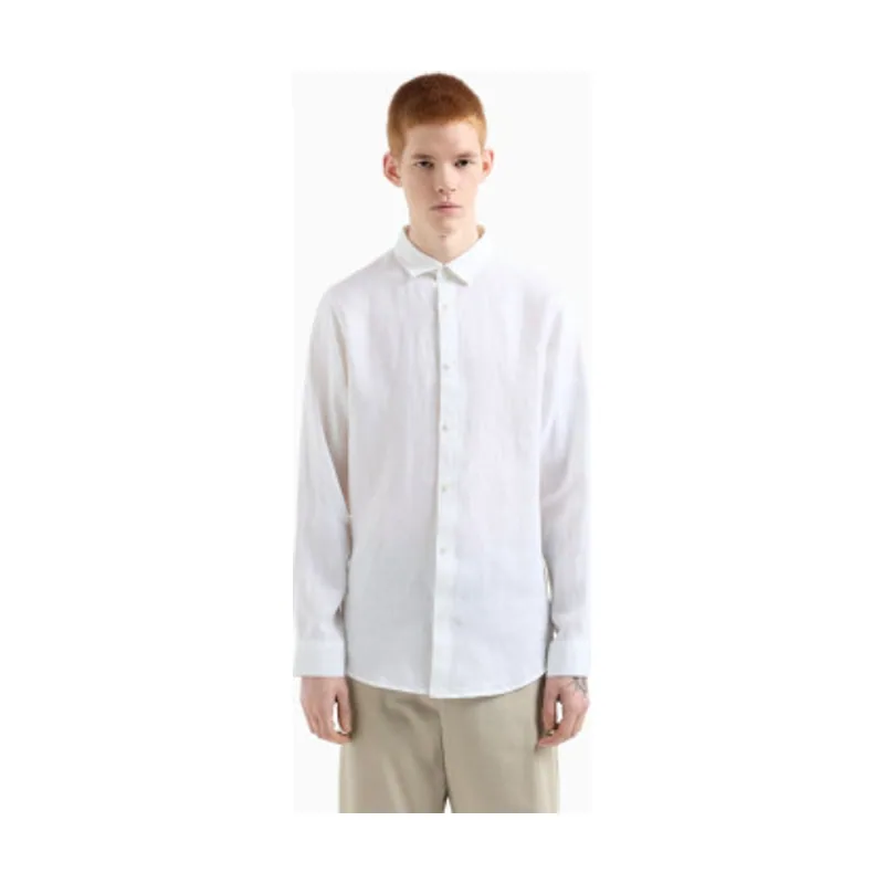 A|X Armani Exchange Camisa Fit Lino XM001221AF14619U0001