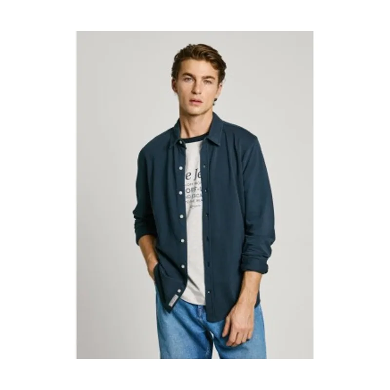 Pepe jeans Camisa piqué fit slim Abel PM308836