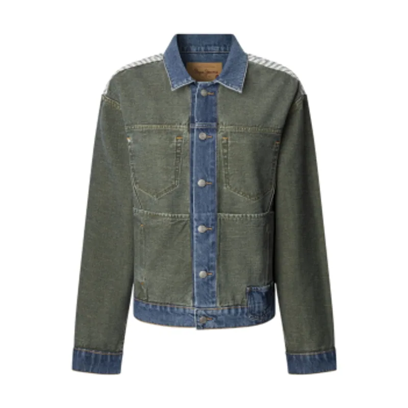 Pepe jeans Cazadora Reversible En Tejido Denim PL402593
