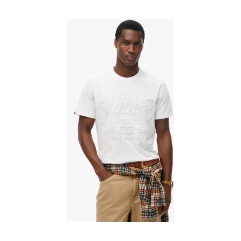 Superdry Camiseta de corte relajado con relieve Workwear M1012218A