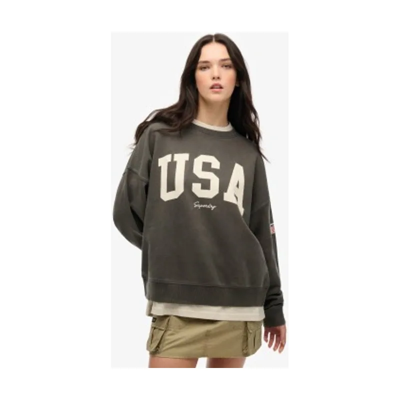 Superdry Sudadera de cuello redondo y corte holgado Athletic Essentials W2012443A