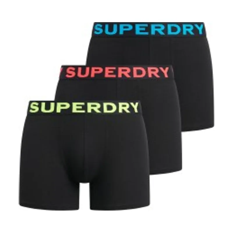 Superdry Set de 3 Bóxers Texto M3110452B