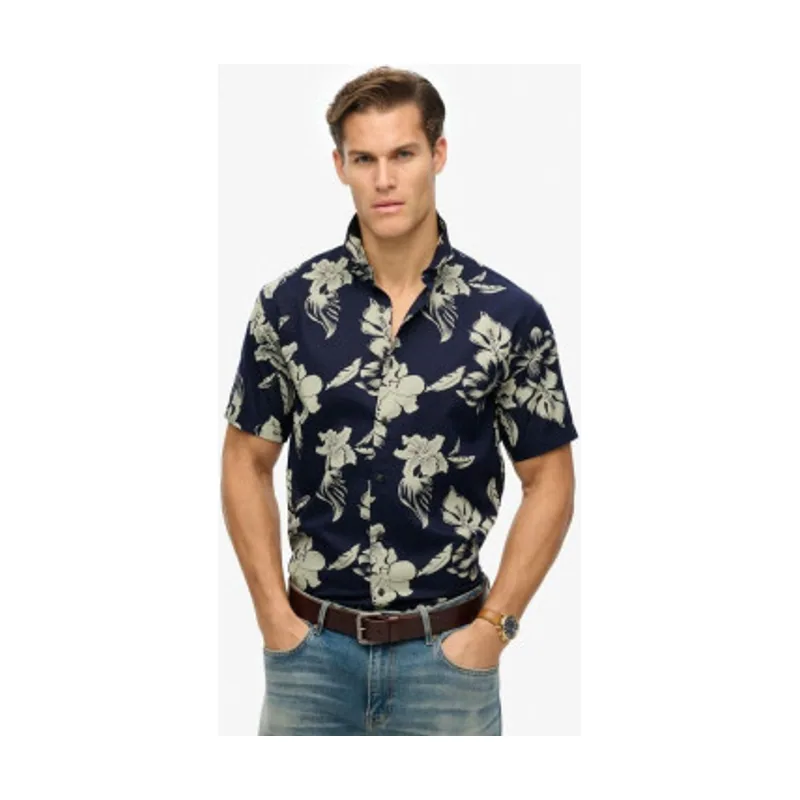 Superdry Camisa con estampado hawaiano M4010947A