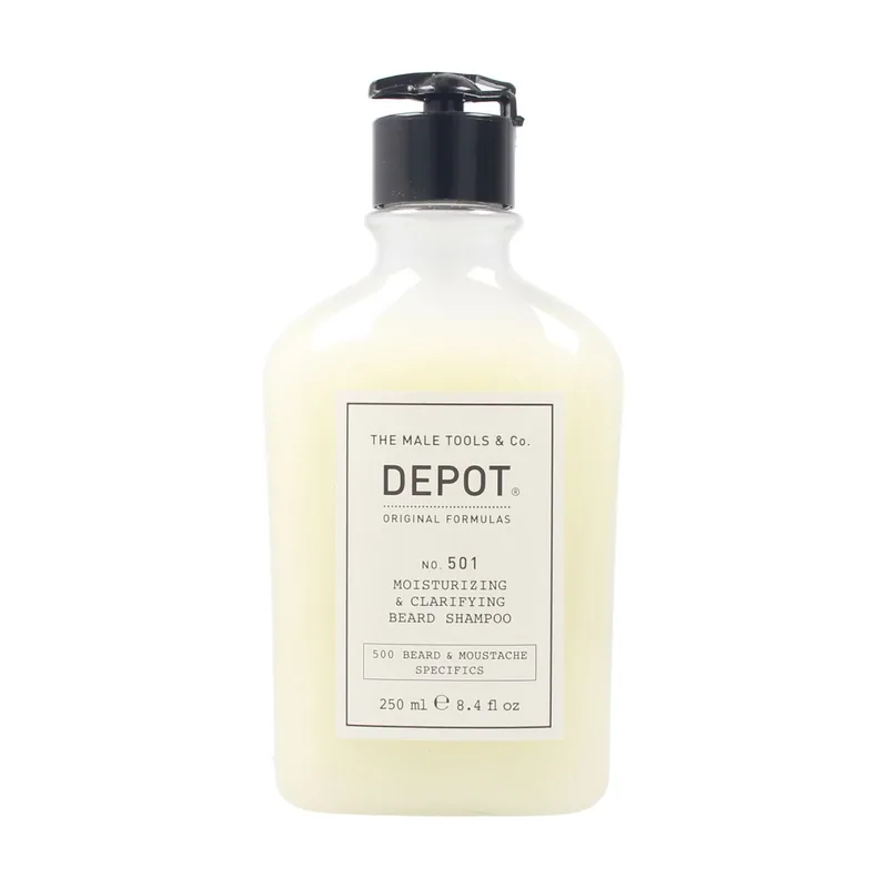 Depot BEARD & MUSTACHE Nº501 moisturizing & clarifying beard shampoo 250 ml