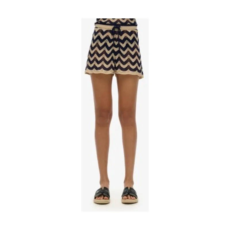 Superdry Short de punto en zigzag W7110444A