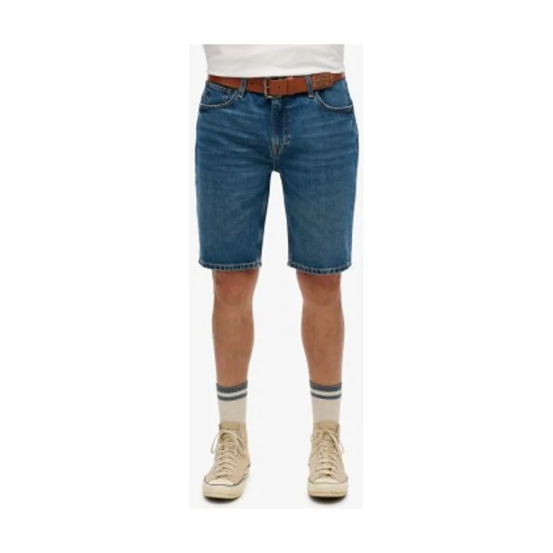 Superdry Pantalón corto recto con logotipo Vintage Logo M7110394A